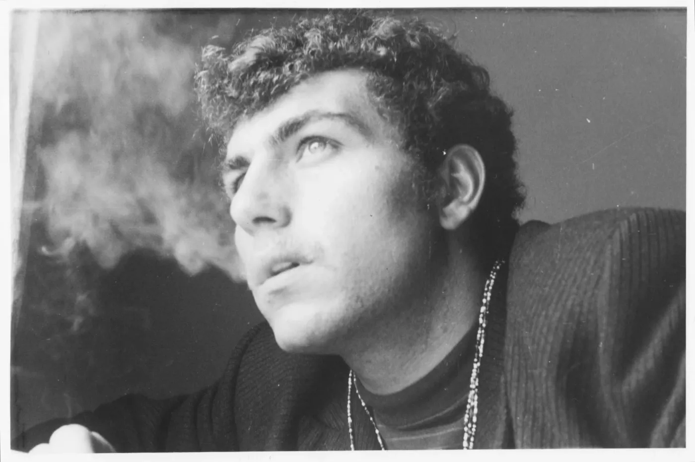 An archival black-and-white photograph of Danny Antonelli in Durban